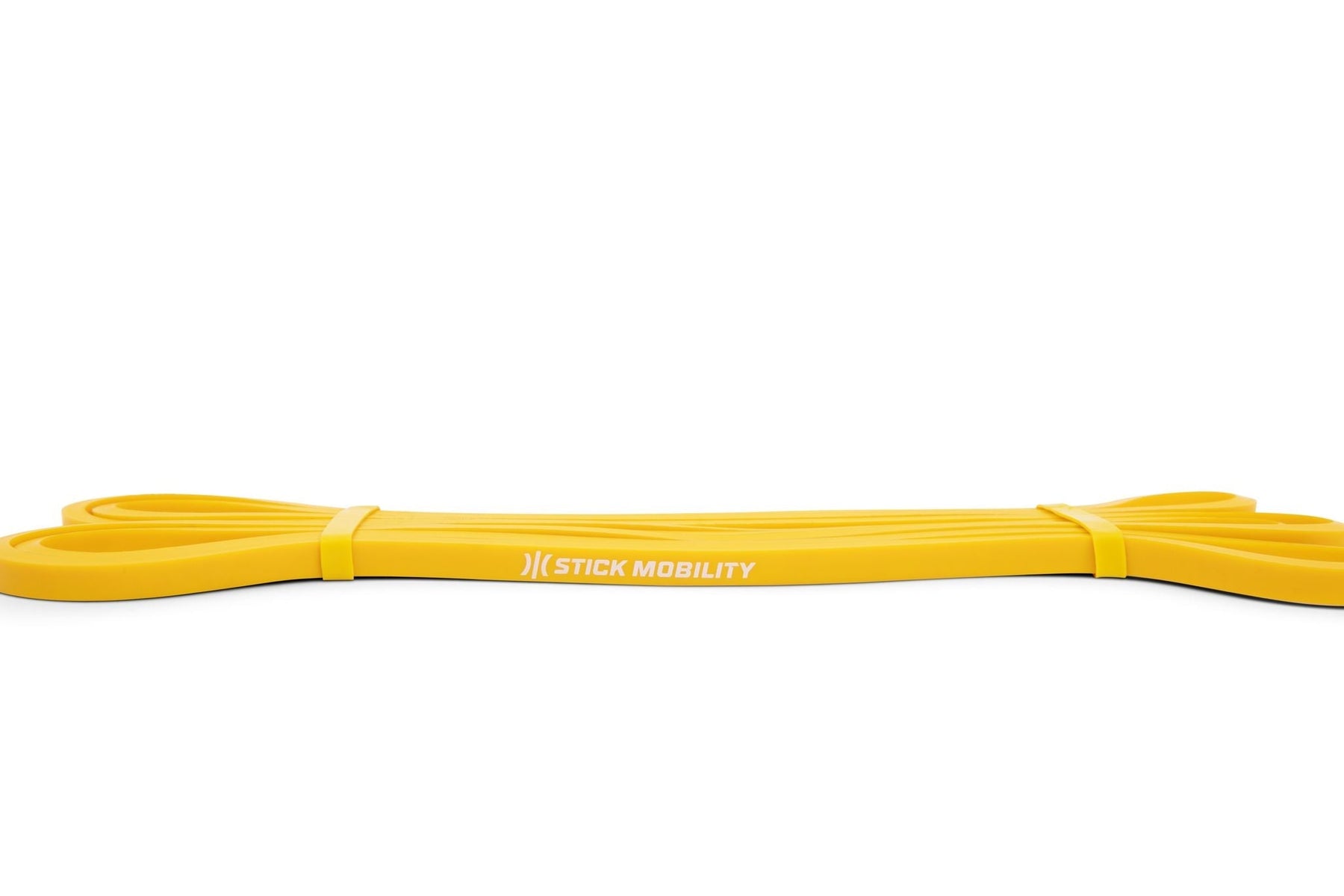Yellow resistance band folded