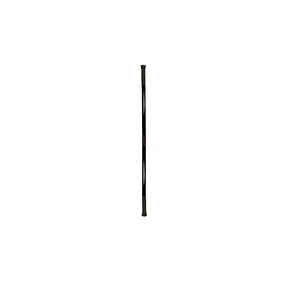 Black baseball bat on a white background