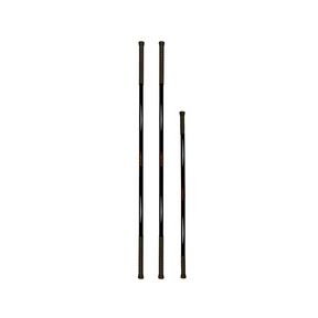 Three black sticks of varying lengths on a white background