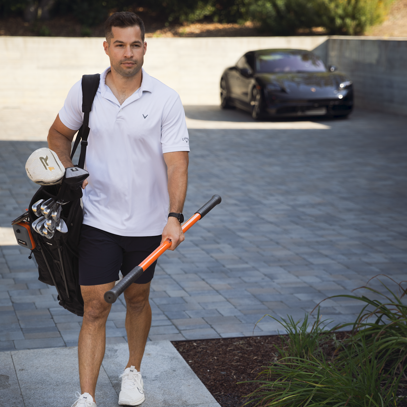 Man walking with Stick Mobility 