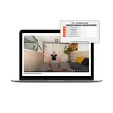 Digital mockup of Stick Mobility's Yoga Flow online product, showcasing guided mobility exercises for enhancing flexibility, balance, and strength in yoga practice.