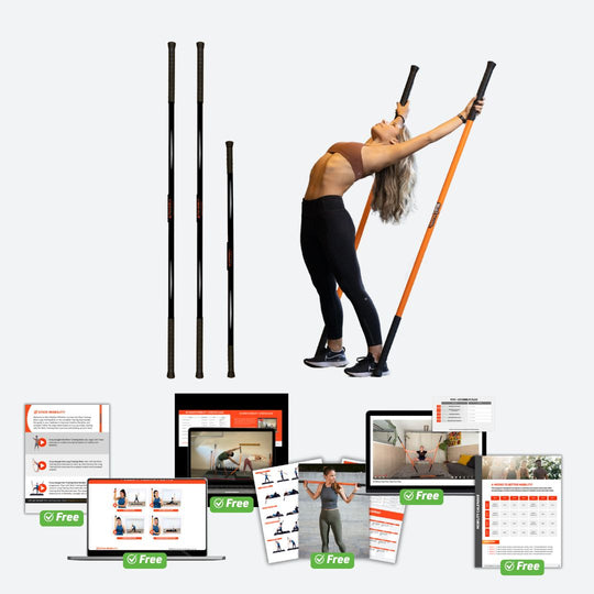 Stick Mobility, Stretching and Flexibility Training Stick, with non ...