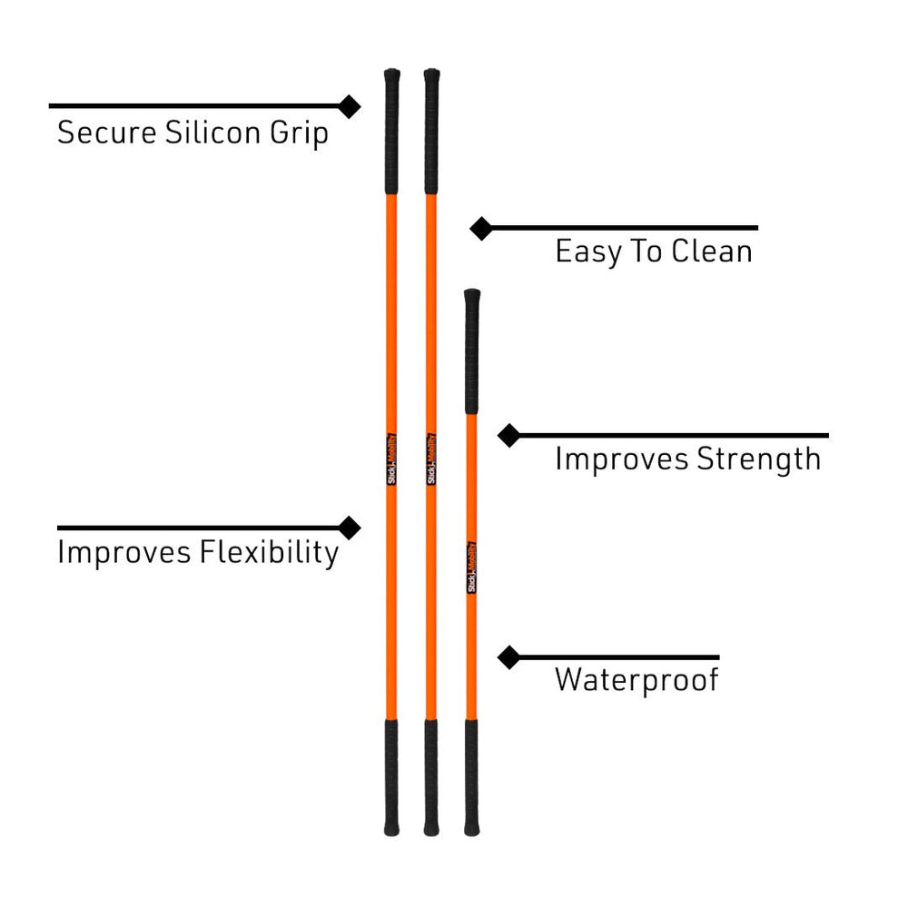 Stick Mobility, Stretching and Flexibility Training Stick, 4ft to 7ft ...